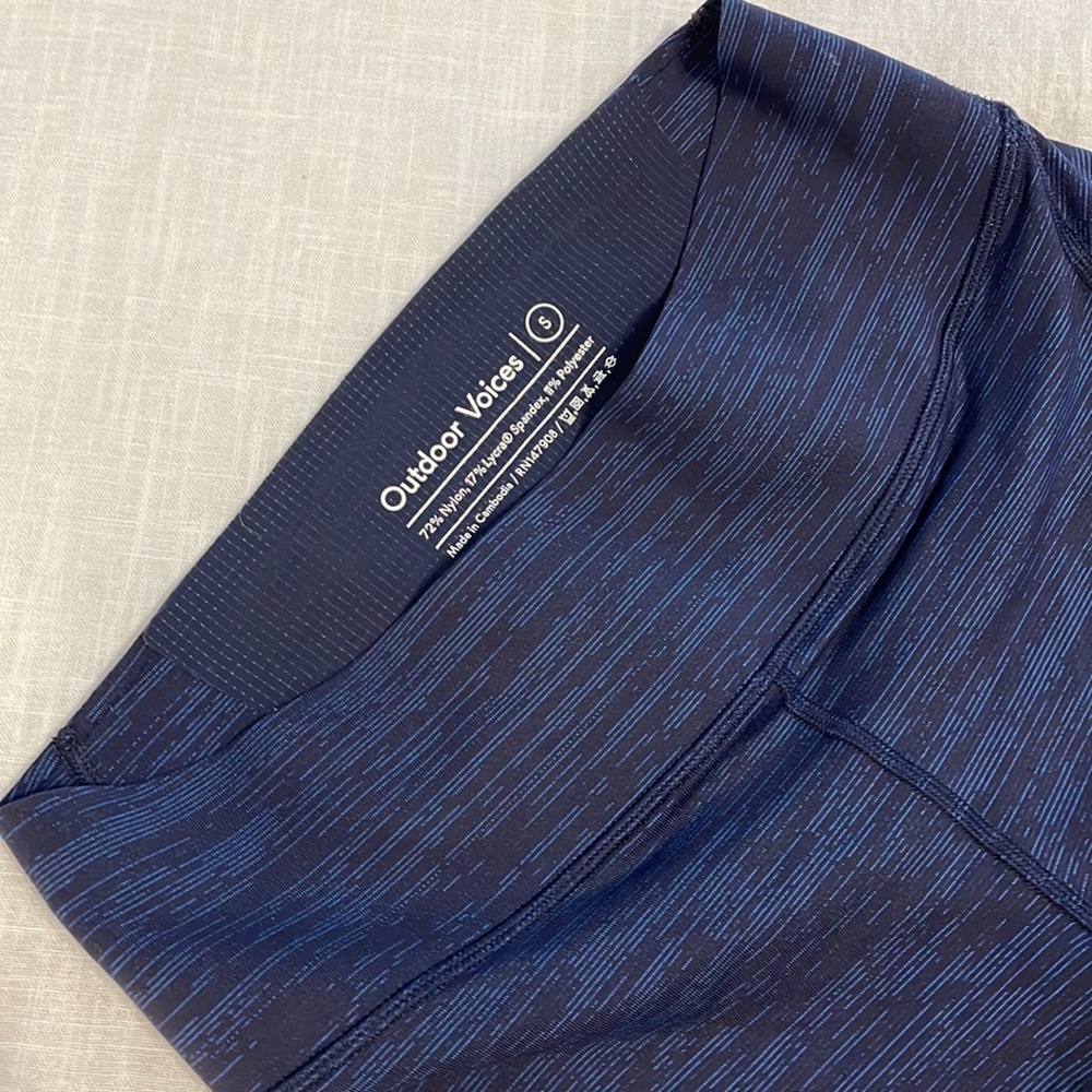 Outdoor Voices Heathered Navy Legging size S